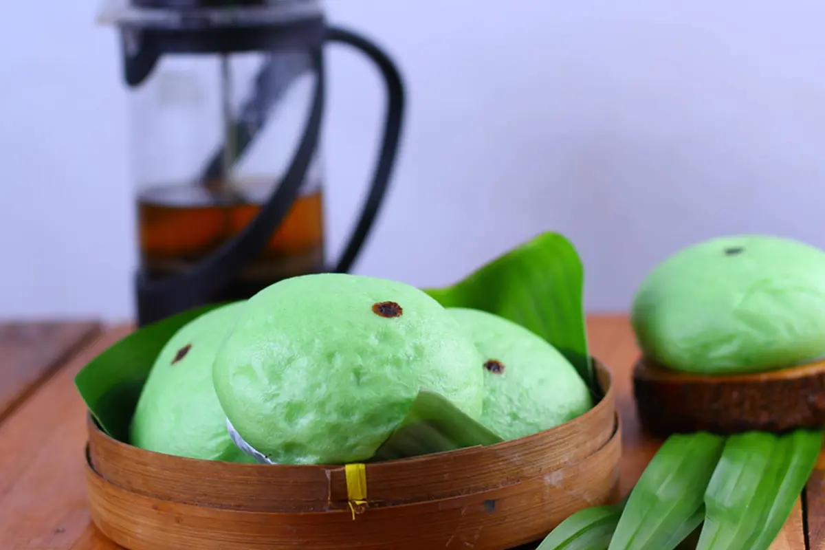 bakpao pandan cokelat
