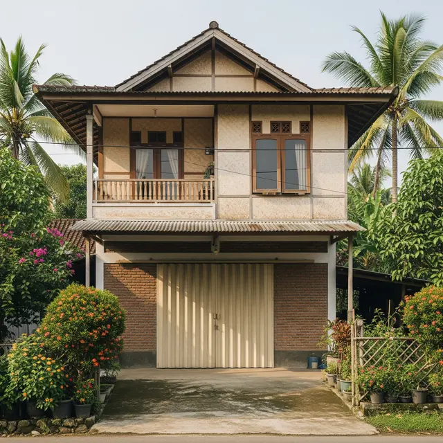 9 Inspirasi Gambar Rumah Sederhana Ukuran 6x9 di Kampung 2 Lantai