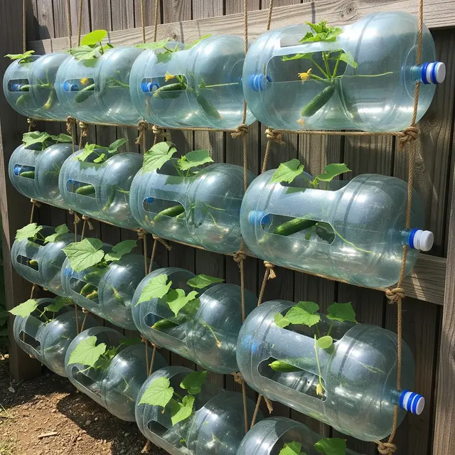 6 Ide Kebun Timun Gantung dari Galon Air Mineral Bekas, Solusi Berkebun Hemat