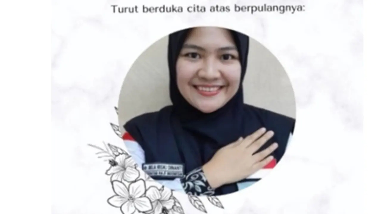 Usai melaksanakan tugas sebagai petugas kesehatan haji, Dokter Bela meninggal dalam perjalanan dari asrama haji ke rumah. (Foto: Dok Kemenkes)