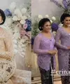 Erina Gudono mengenakan kebaya yang berbeda untuk prosesi dulang pungkasan dan midodareni.