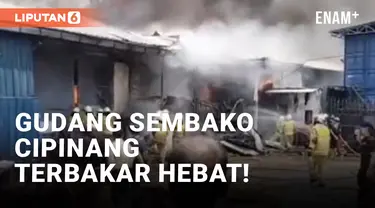 Gudang Sembako di Cipinang Terbakar Hebat