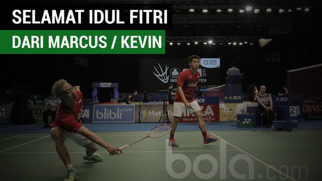 Berita video ucapan selamat Idul Fitri 1438 H dari salah satu ganda putra andalan Indonesia, Marcus Gideon / Kevin Sanjaya.