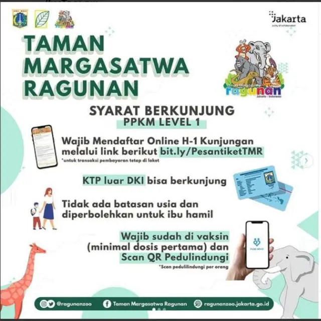 9 Syarat Terbaru Masuk Taman Margasatwa Ragunan, Sudah Menerima Pengunjung Luar Jakarta