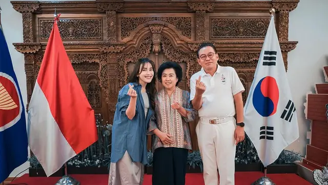 8 Potret Ayu Ting Ting Ajak Keluarga Liburan ke Korea Selatan, Kunjungi Kantor KBRI