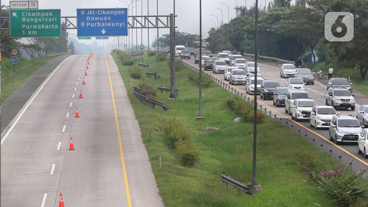 Tol Jakarta-Cikampek Terapkan Contraflow