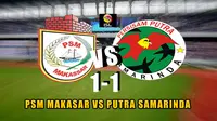 PSM Gagal Taklukkan Putra Samarinda