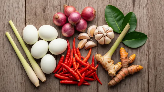 Bahan-bahan Telur Bumbu Bali