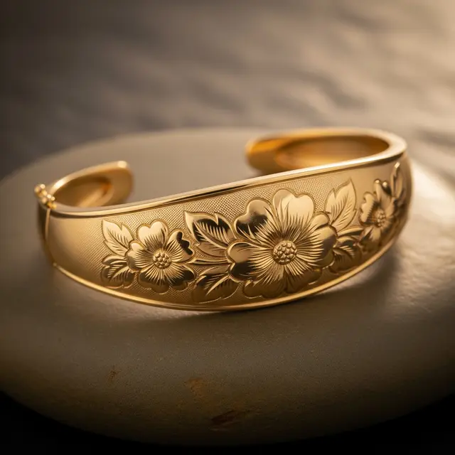 Model Gelang Emas Oval Gram Kecil Terbaru