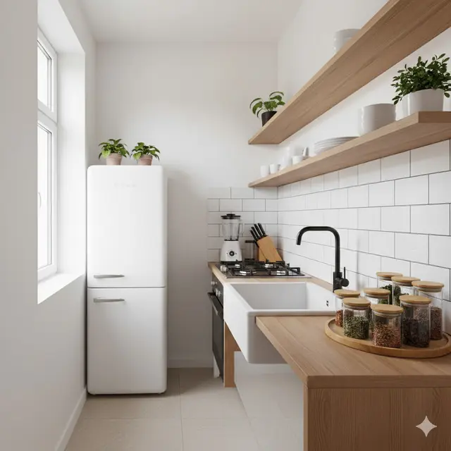 Dapur Rumah Kecil 2x2 Meter Gaya Japandi