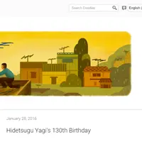 Merayakan ulang tahun Hidetsugu Yagi yang ke-130 Google membuat Doodle spesial untuk pria dibalik antenna yagi ini. 