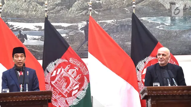 Presiden Jokowi dan Presiden Afganistan Ashraf Ghani