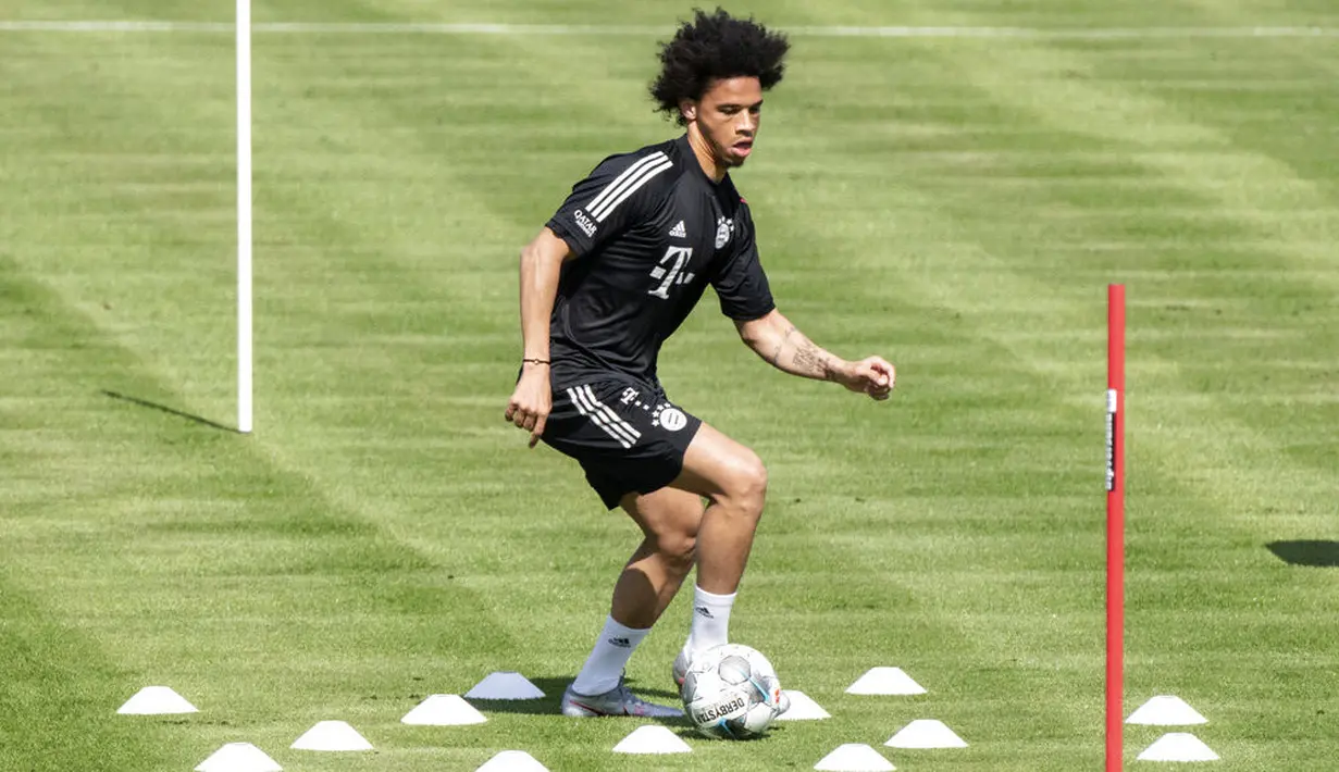 6 - Leroy Sane (Bayern Munchen) - Kecepatan: 96 dan Akselerasi: 92. (Matthias Balk/dpa via AP)