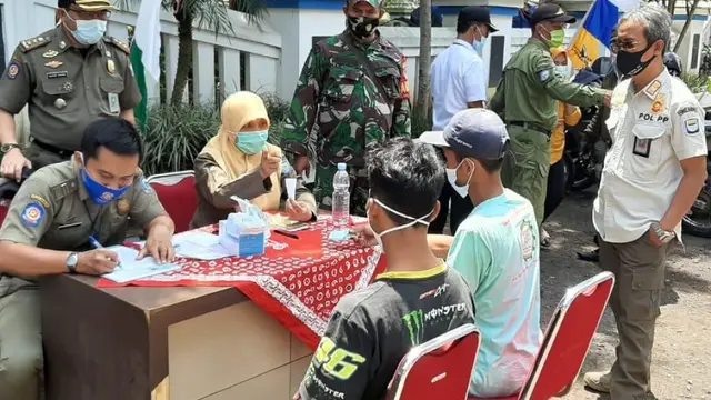 Pelanggar Protokol Kesehatan di Bandung kena sanksi