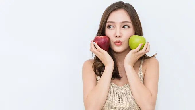 perempuan diet makan