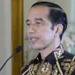 Presiden Joko Widodo (Jokowi) berharap IDI jadi bagian gerbong reformasi sistem kesehatan pada peringatan HUT Ikatan Dokter Indonesia secara virtual, Sabtu (24/10/2020). (Biro Pers Sekretariat Presiden/Kris)