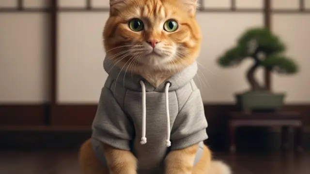 Contoh Model Baju Kucing yang Menarik serta Aksesori untuk Kepala dan Leher/ Ilustrasi Gemini AI.