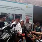 Presiden Jokowi saat memberikan keterangan pers nya kepada wartawan di Garut kemarin (Liputan6.com/Jayadi Supriadin)