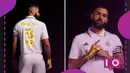 Usai memenangi Ballon d'Or edisi 2022, Karim Benzema yang dikontrak Adidas pun mendapatkan penghormatan dari pihak sponsor dengan dikeluarkannya edisi terbatas berupa jersey dan sepatu beraksen emas serta sebuah film pendek yang menyoroti perban yang seakan jadi ciri khas Karim Benzema sejak 2019. (Adidas)