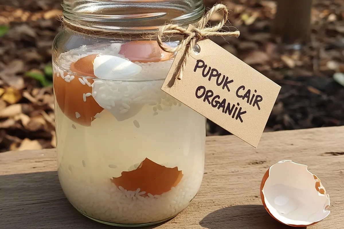Cara Membuat Pupuk Organik dari Air Cucian Beras dan Cangkang Telur