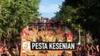 Acara pawai Pesta Kesenian Bali ke-41 berlangsung secara meriah. Acara tahunan Pemprov Bali ini diakhiri dengan menaiki pawai oleh Presiden Joko Widodo.