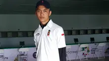Petembak muda Indonesia di Asian Games 2018, M. Naufal Mahardika. (Bola.com/Riskha Prasetya)