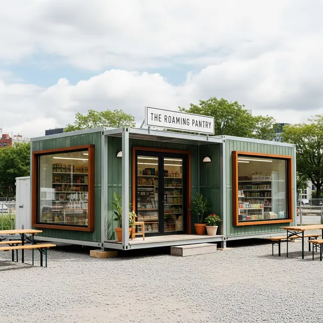 Desain Warung Sembako dari Baja Ringan