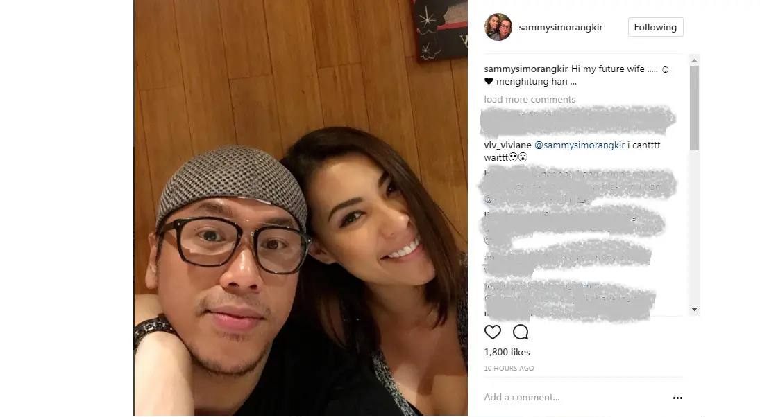 Sammy Simorangkir segera nikahi sang kekasih? (Foto: Instagram)