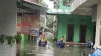 Banjir melanda Kota Solo menyebabkan 10.000 orang terdampak. (Liputan6.com/ Ist)