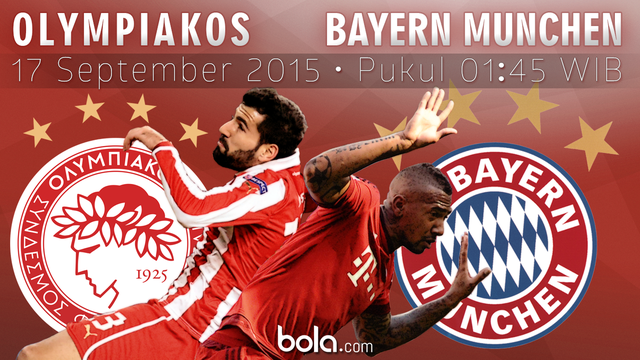 Olympiakos vs Bayern Munchen (Bola.com/Samsul Hadi)