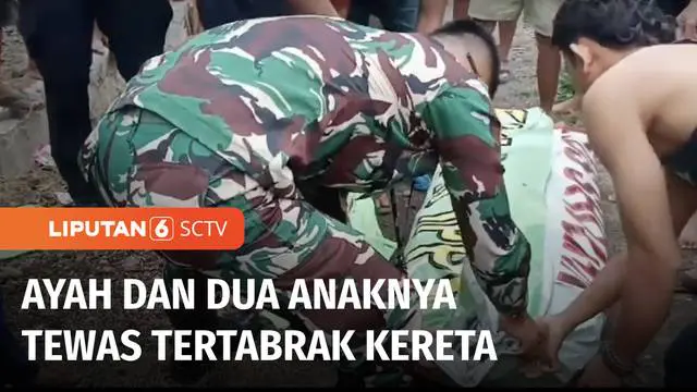 Seorang anggota TNI dan dua anaknya meninggal dunia akibat tertabrak kereta api di Probolinggo, Jawa Timur. Diduga, korban lengah dan tidak memperhatikan datangnya kereta hingga tabrakan pun tak terhindarkan.