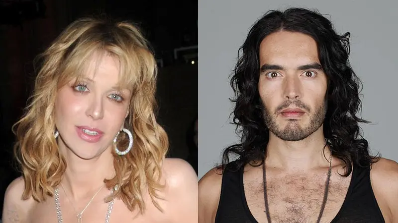 Courtney Love dan Russell Brand