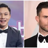 Rizky Febian dan Adam Levine (Dok. Bintang.com)