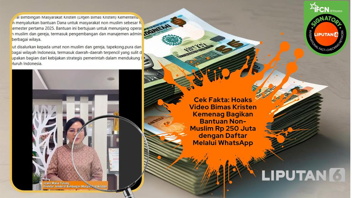 Kumpulan Hoaks Dana Bantuan untuk Non Muslim dan Pembangunan Gereja, Simak Faktanya