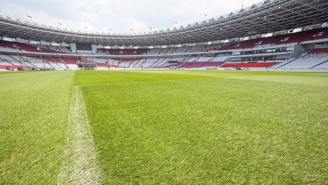Penampakan terbaru Stadion Utama Gelora Bung Karno (SUGBK), Jakarta Pusat.
