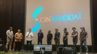 Grup band rock Tanah Air, Slank bersama Kementerian Ketenagakerjaan (Kemnaker) meluncurkan aplikasi pencari kerja bernama Join Kandidat, Rabu (10/5/2017). (Deny/Liputan6.com)