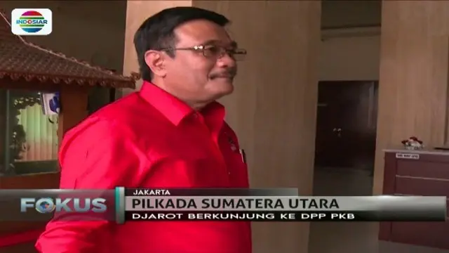 Usai kunjungi DPP PKB Jakarta, Minggu (7/1) kemarin, Cagub Sumatera Utara, Djarot Saiful Hidayat, tak berikan keterangan apa-apa.