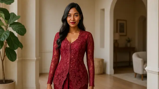 Trik Memilih Warna Kebaya untuk Kulit Sawo Matang Agar Tampil Menawan