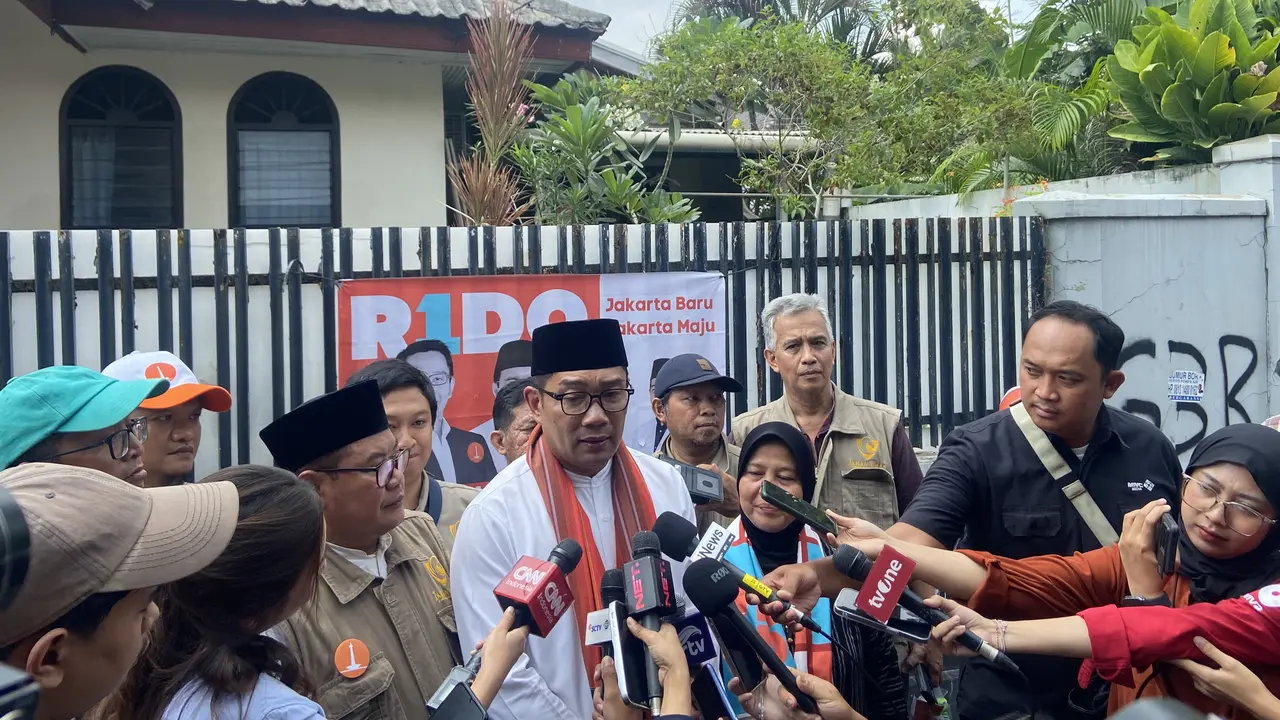 Calon gubernur Jakarta nomor urut 1 Ridwan Kamil (RK).