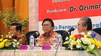 Wakil Ketua MPR RI Oesman Sapta mengajak masyarakat membangun bangsa ini dengan potensi yang dimiliki termasuk pluralismenya.