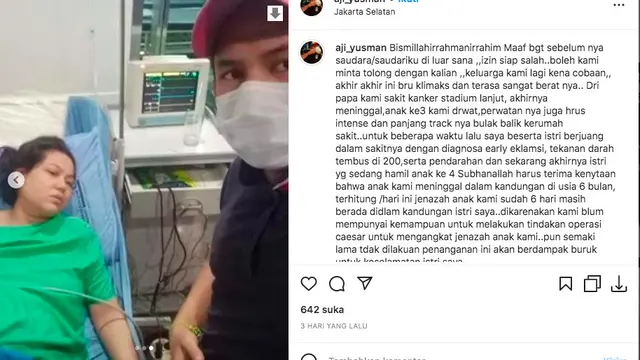 Kesulitan Finansial, Aji Yusman Aktor Inikah Rasanya Tak Mampu Bayar Operasi Caesar untuk Angkat Jenazah Buah Hati di Kandungan Istri