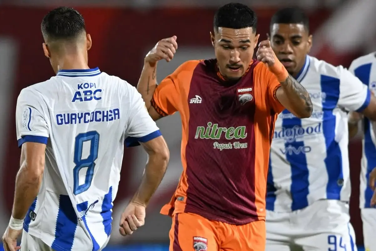 Luciano Guaycochea dan Juan Villa - Borneo FC Samarinda Vs Persib Bandung di BRI Super League 2025/2026