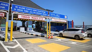 Jalan Tol Bali Mandara akan memulai proses uji coba bayar tol tanpa kartu, atau multilane free flow (MLFF). (Dok. Kementerian PUPR)