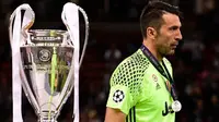 Kiper Juventus Gianluigi Buffon kembali gagal mengangkat trofi Liga Champions. (AFP/Javier Soriano)