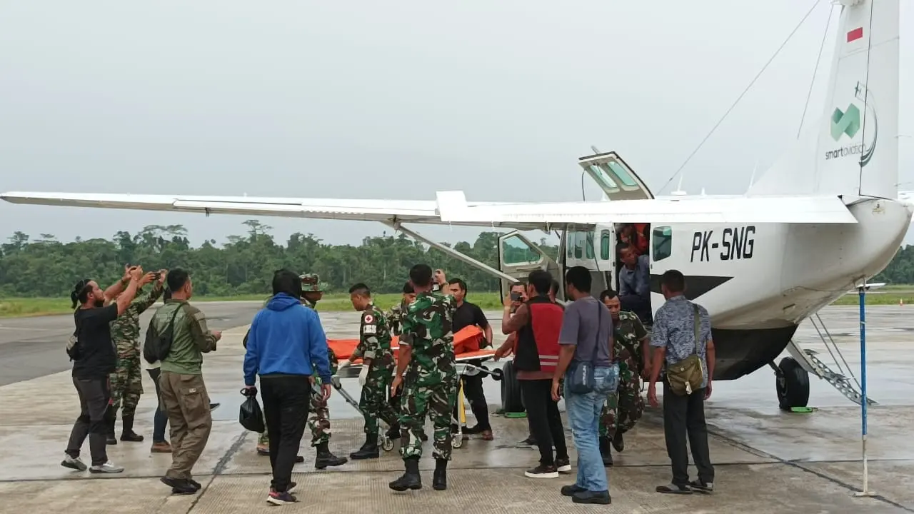 Jenazah TNI korban penembakan KKB di Puncak, Provinsi Papua Tengah