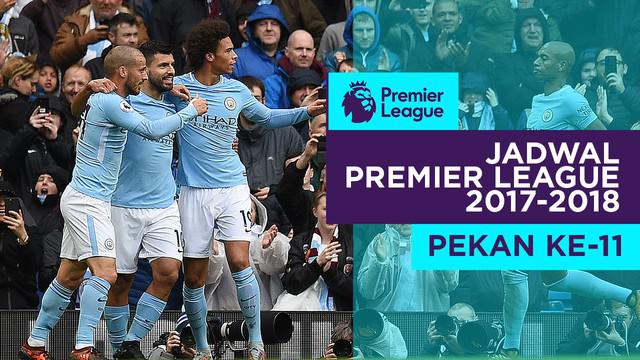 - Premier League pekan ke-11 akan ada 2 pertandingan Bigmatch yakni Manchester City akan menjamu Arsenal dan Chelsea yang akan berjumpa Manchester United di Stamford Bridge.