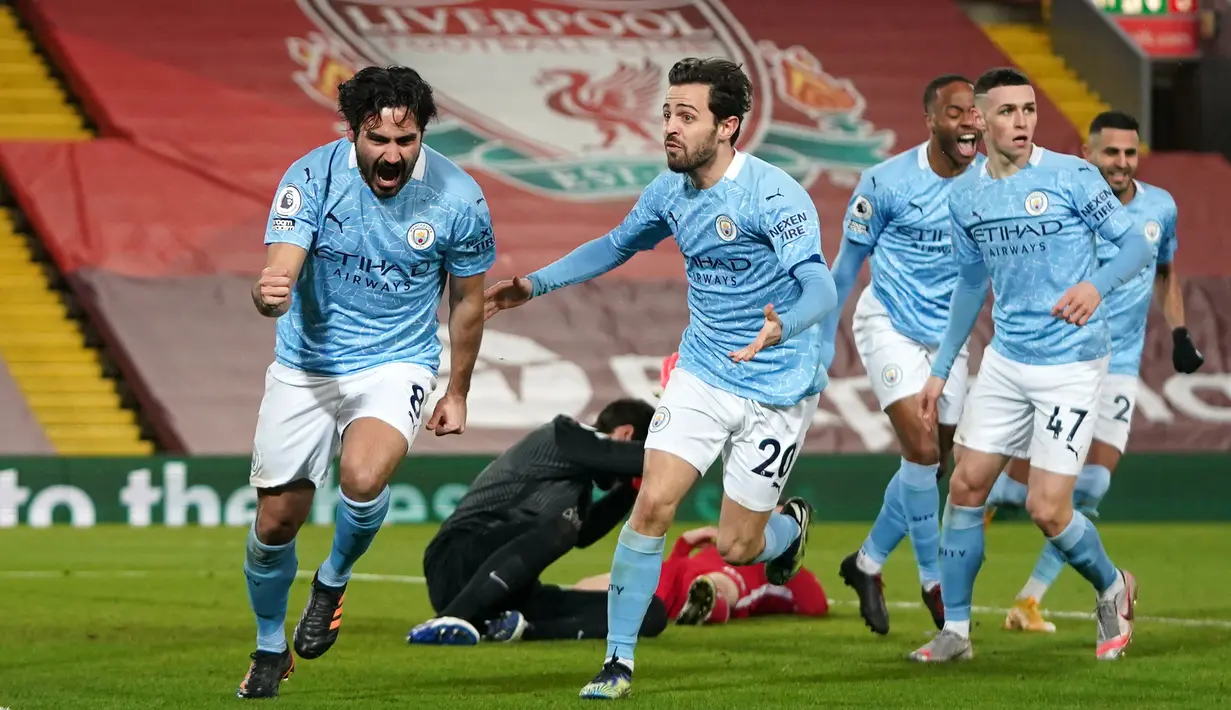 Gelandang berusia 30 tahun itu telah mencetak 11 gol musim ini dan sangat konsisten dengan penampilannya dalam beberapa pekan terakhir dengan Manchester City. (Foto: AFP/Pool/Jon Super)