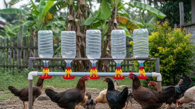 Cara Membuat Minum Ayam Otomatis dari Botol Bekas, Praktis dan Hemat