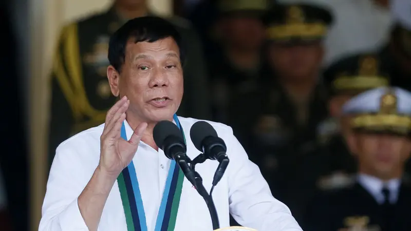 Presiden Filipina Rodrigo Duterte (AP/Bullit Marquezz)