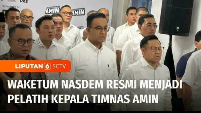 Pasangan capres-cawapres Anies Baswedan-Muhaimin Iskandar resmi menunjuk Wakil Ketua Umum Partai Nasdem, Ahmad Ali sebagai pelatih kepala Timnas Amin. Ali bersama tiga asisten pelatih ditugaskan merancang strategi pemenangan pasangan Amin.